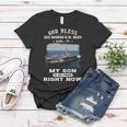 My Son Is On Uss Uss George H W Bush Cvn Women T-shirt Unique Gifts