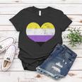 Noncute Giftbinary Heart Flag Pride Identity Lgbt Noncute Giftbinary Graphic Fun Women T-shirt Personalized Gifts