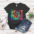 Peace Out Middle School Graduation Happy Last Day Of School Gift Women T-shirt Unique Gifts