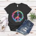 Peace Sign Love Flowers 60S 70S Tie Dye Hippie Costume Women T-shirt Unique Gifts