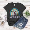 Seven Year Old Rainbow Birthday Gifts For Girls 7Th Bday Women T-shirt Unique Gifts