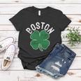 Shamrock Massachusetts Boston St Patricks Day Irish Green Graphic Design Printed Casual Daily Basic Women T-shirt Personalized Gifts