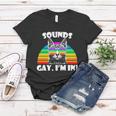 Sounds Gay Im In Rainbow Cat Pride Retro Cat Gay Funny Gift Women T-shirt Unique Gifts