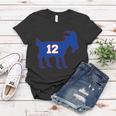 The Goat 12 New England Fan Football Qb Tshirt Women T-shirt Unique Gifts