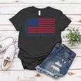 Trucker Truck Driver American Flag With Exhaust American Trucker Women T-shirt Funny Gifts