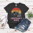 Trucker Truckers Wife Retro Truck Driver Women T-shirt Funny Gifts