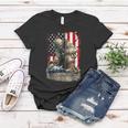 Vintage Us Flag Veteran Thank You Military Boot Memorial Day Funny Gift Women T-shirt Unique Gifts