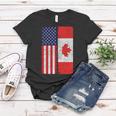 Vintage Usa Canadian Flag Women T-shirt Unique Gifts