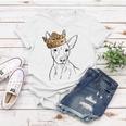 American Hairless Terrier Dog Wearing Crown Women T-shirt Unique Gifts