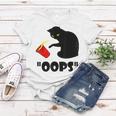 Cat Oops Funny Black Cat Knocking Over A Glass V2 Women T-shirt Funny Gifts