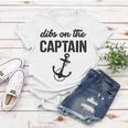 Dibs On The Captain Retro Anchor Funny Captain Wife Women T-shirt Personalized Gifts