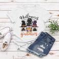 Gnomes Halloween With My Gnomies Witch Garden Gnome Women T-shirt Personalized Gifts
