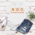 Halloween Boo Primary Elements Of Surprise Science Women T-shirt Personalized Gifts