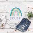Seven Year Old Rainbow 7Th Birthday Gifts For Girls 7 Bday V3 Women T-shirt Personalized Gifts