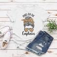 Womens Funny Captain Wife Dibs On The Captain Saying Cute Messy Bun Women T-shirt Personalized Gifts