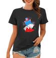 Cat Lovers American Flag 4Th Of July Funny Women T-shirt