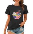 Cats Ramen Anime American Flag Funny 4Th Of July Cat Lovers Women T-shirt