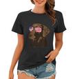 Funny Chocolate Lab American Flag Dog 4Th Of July Women T-shirt