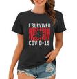 I Survived Covid19 Distressed Women T-shirt