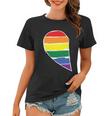 Left Half Of Heart Lgbt Gay Pride Lesbian Bisexual Ally Quote Women T-shirt