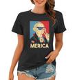 Merica George Washington 4Th Of July Usa Flag Funny American Gift Women T-shirt