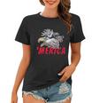 Merica Usa Bald Eagle Mullet Distressed 4Th Of July Gift Funny Gift Women T-shirt