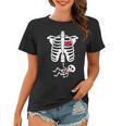 Pregnant Skeleton Ribcage With Baby Costume Women T-shirt