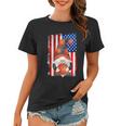 Proud Basketball Grandpa Gnome With Patriotic American Flag Cute Gift Women T-shirt