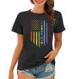 Proud Mom Rainbow Distressed Usa Pride Month Lbgt Women T-shirt