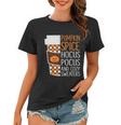 Pumpkin Spice Hocus Pocus And Cozy Sweaters Halloween Quote Women T-shirt