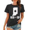 Red For Ed Indiana Teachers Apple Women T-shirt