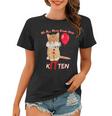 Scary We All Meow Down Here Clown Cat Kitten Women T-shirt