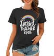 St Patricks Day Teacher St Patricks Day Luckiest Teacher Ever Women T-shirt