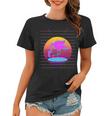 Tropical Flamingo Vaporwave 80S Synthwave Summer Vaporwave Women T-shirt