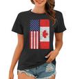 Vintage Usa Canadian Flag Women T-shirt