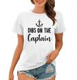 Funny Captain Wife Dibs On The Captain Quote Anchor Sailing Women T-shirt
