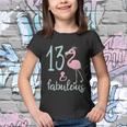 13Th Birthday Flamingo Outfit Girls 13 Year Old Bday Youth T-shirt