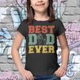 Firefighter Retro Best Dad Ever Firefighter Daddy Happy Fathers Day V2 Youth T-shirt