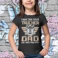 Trucker Trucker And Dad Quote Semi Truck Driver Mechanic Funny _ V3 Youth T-shirt