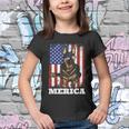 4Th Of July German Shepherd Dog American Flag Merica Cute Gift Youth T-shirt