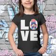 4Th Of July Gnome For Women Patriotic American Flag Heart Gift Youth T-shirt