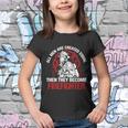 All Men Are Created Equal Then They Become Firefighter Thin Red Line Youth T-shirt