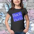 Back And Body Hurts Blue Logo Youth T-shirt