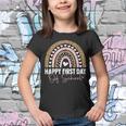 Back To School Funny Rainbow Happy First Day Of School  Youth T-shirt