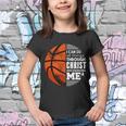 Basketball Faith All Things Through Christ Youth T-shirt