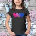 Bisexual Heart Bisexuality Bi Love Flag Lgbtq Pride Youth T-shirt