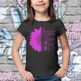 Breast Cancer Awareness Sunflower Quote Tshirt Youth T-shirt
