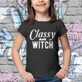 Classy Witch Halloween Quote Youth T-shirt