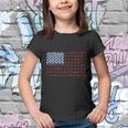 Cow American Flag Us 4Th Of July Farm Youth T-shirt