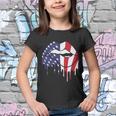 Cute Dripping Lips 4Th Of July Usa Flag Graphic Plus Size Youth T-shirt